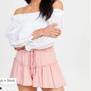 Altard State Pink Ruffle Shorts
